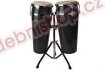 Detail produktu Stagg - Conga Latin 10" + 11" s v��kov� se�iditeln�m stojanem (80-100 cm), barva �ern�
